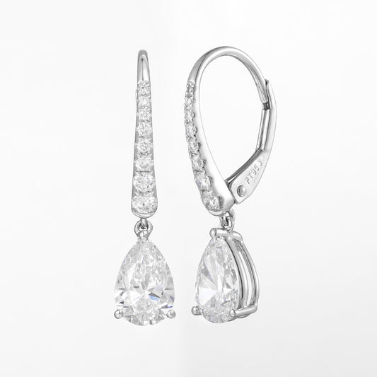 Pt950 Lab Grown Diamond Earrings