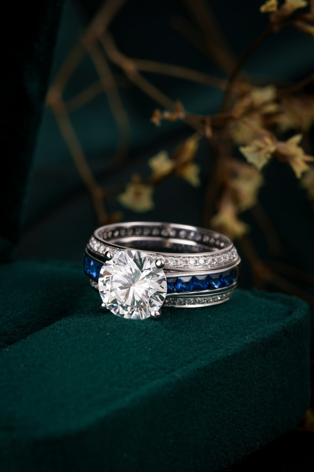 Pt900 Lab Grown Diamond Ring