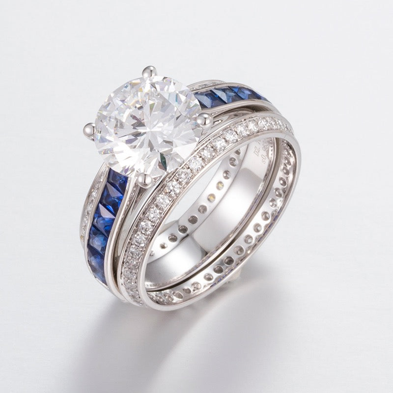 Pt900 Lab Grown Diamond Ring
