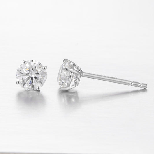 Pt950 Lab Grown Diamond Earrings