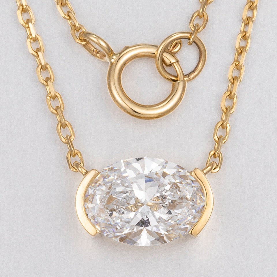 14K Lab Grown Diamond Necklace