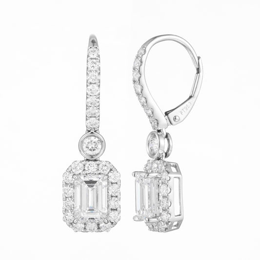 Pt900 Lab Grown Diamond Earrings