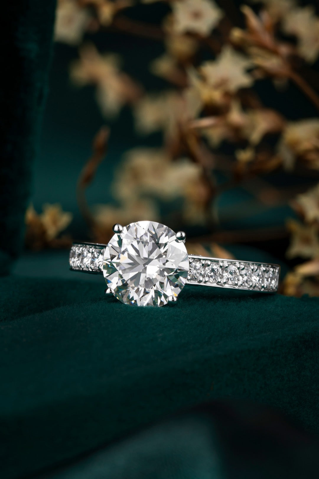 Pt900 Lab Grown Diamond Ring