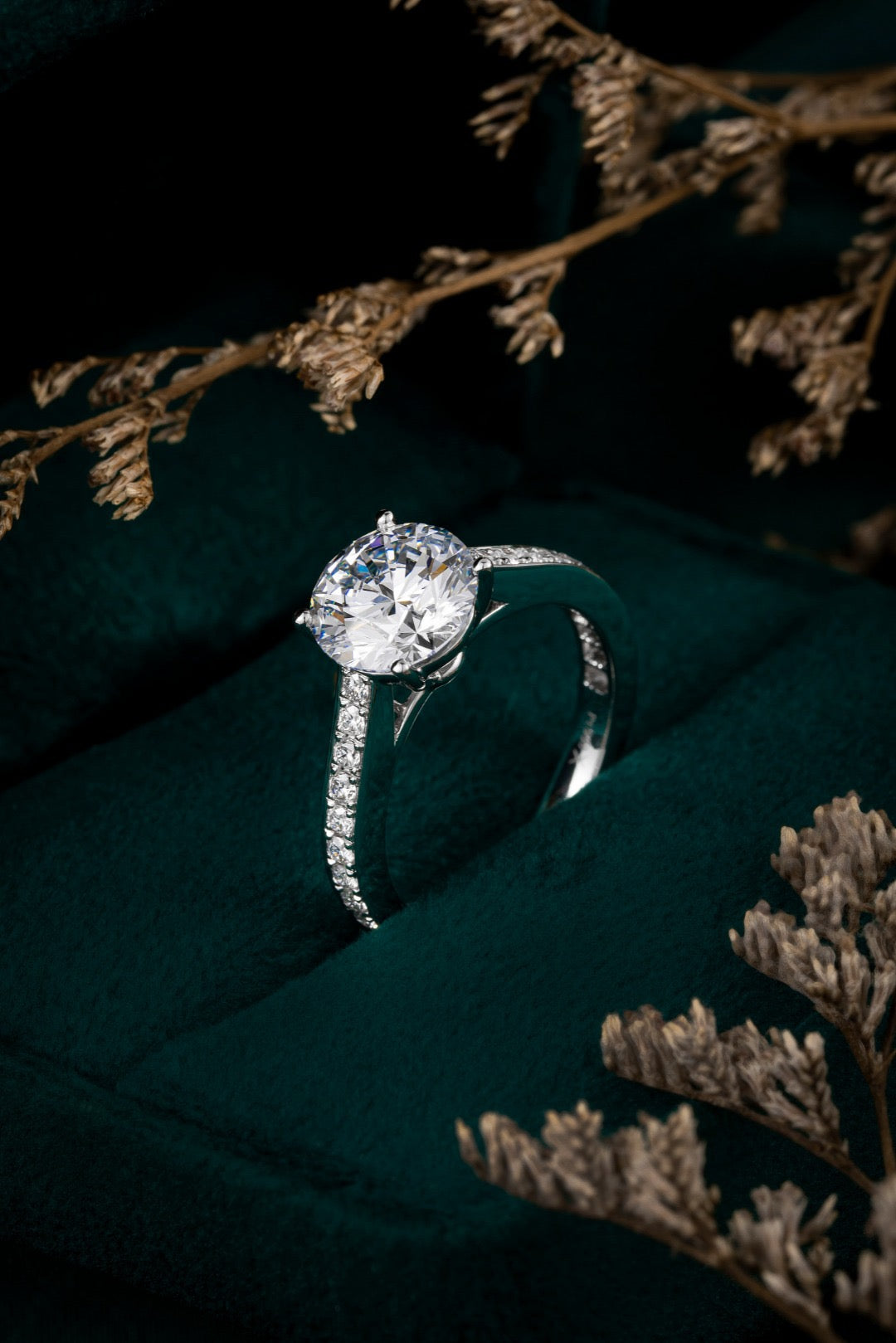 Pt900 Lab Grown Diamond Ring