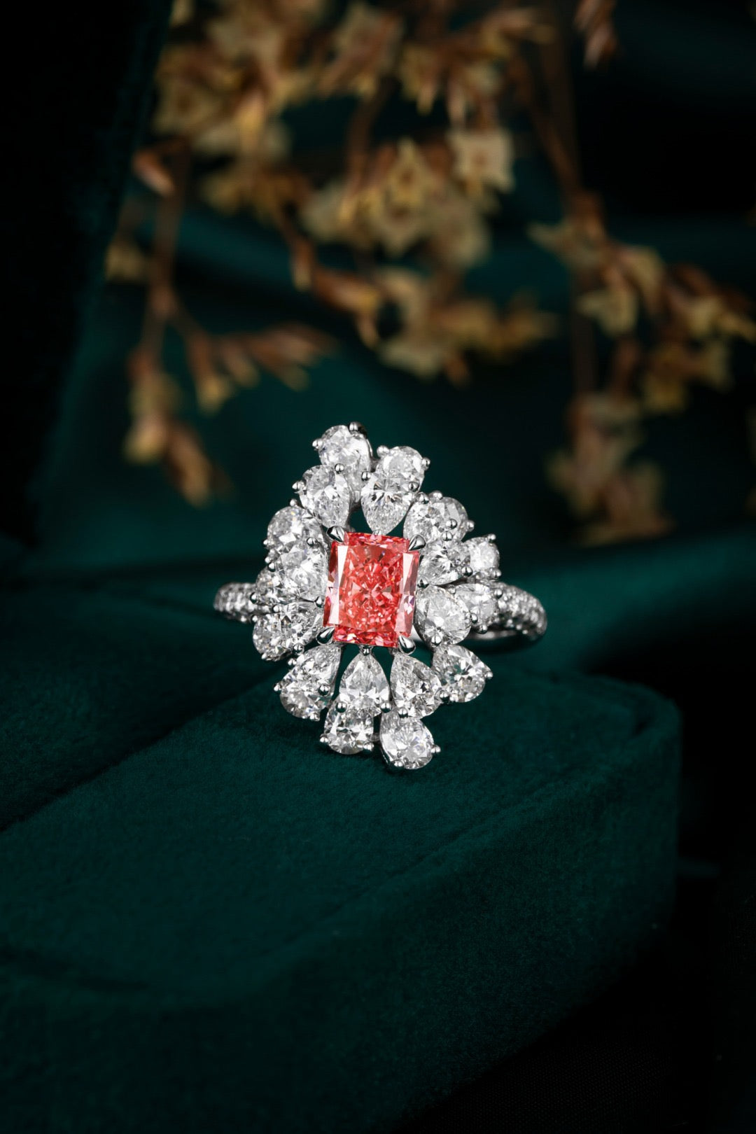 Pt900 Lab Grown Diamond Ring