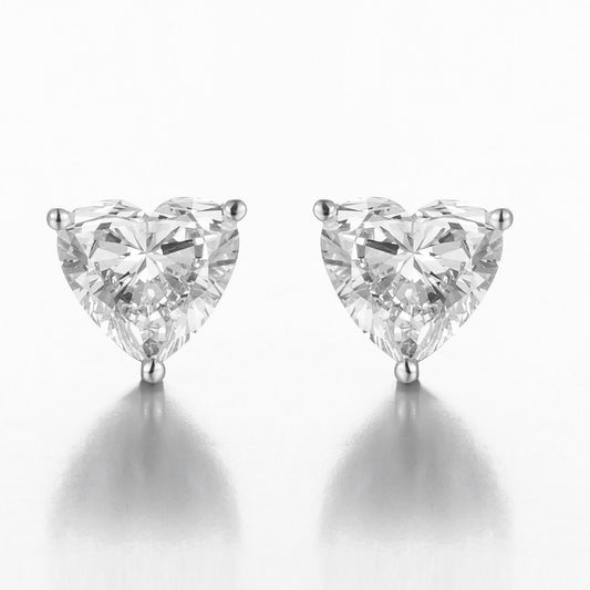 Pt950 Lab Grown Diamond Earrings