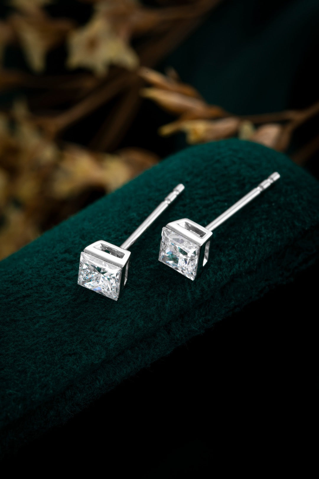 Pt950 Lab Grown Diamond Earrings