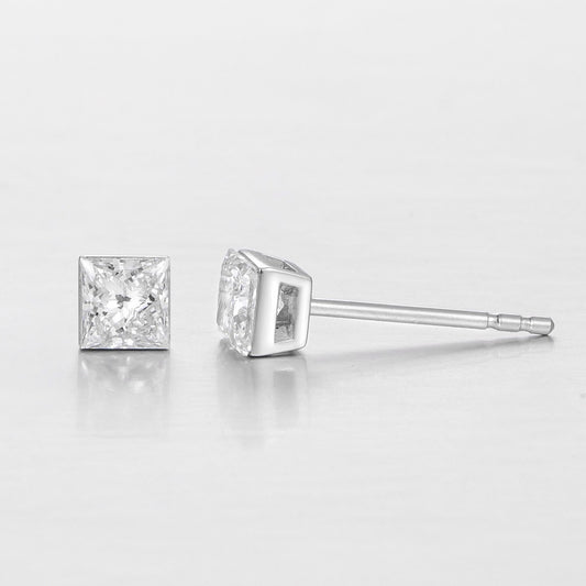 Pt950 Lab Grown Diamond Earrings