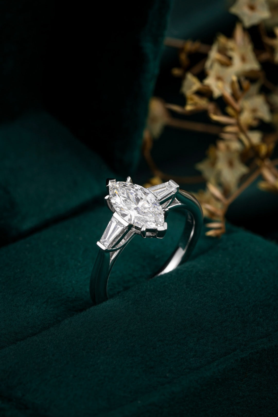 Pt900 Lab Grown Diamond Ring