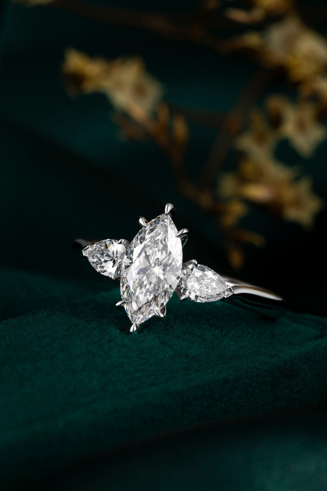 Pt900 Lab Grown Diamond Ring