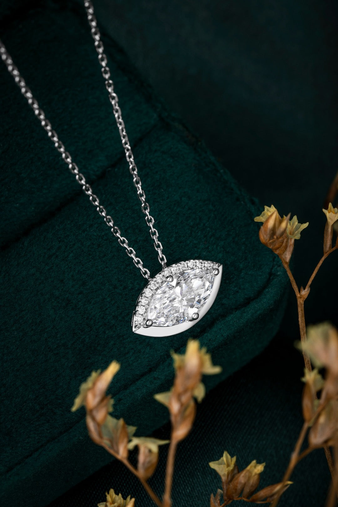 Pt900 Lab Grown Diamond Necklace