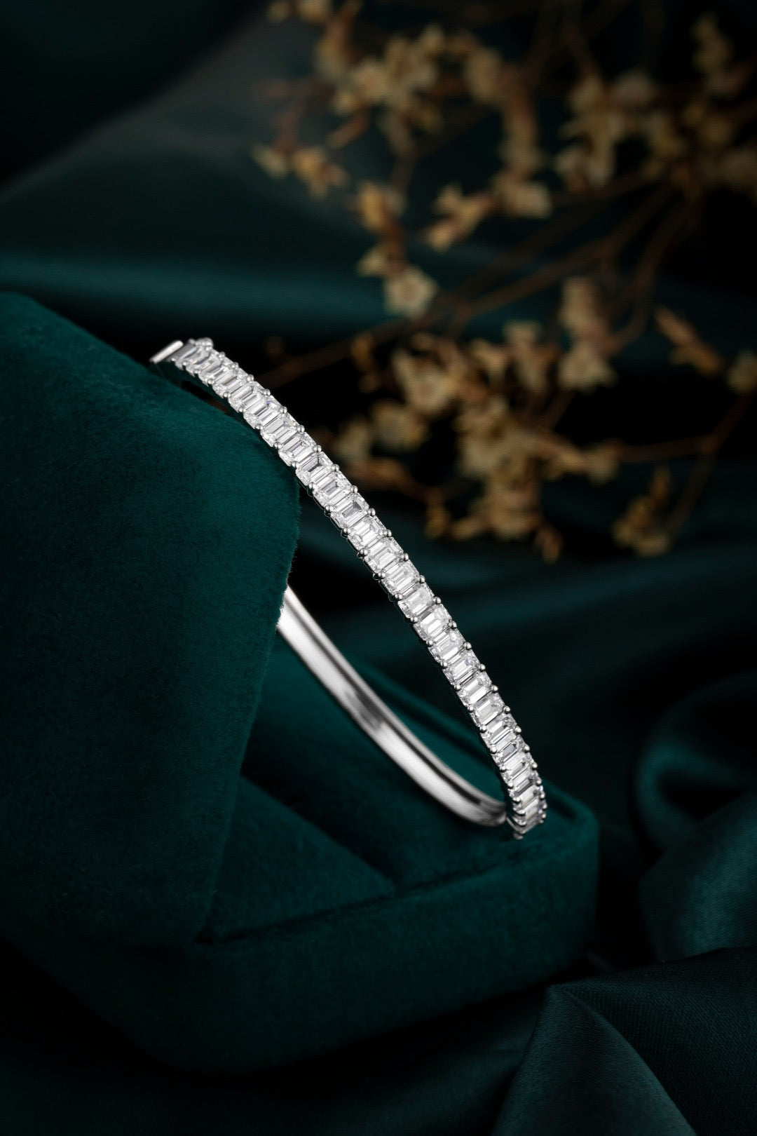 Pt900 Lab Grown Diamond Bracelet 44*54cm