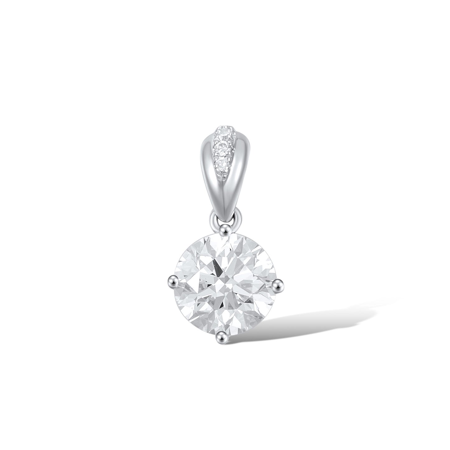 Pt900 Lab Grown Diamond Pendant