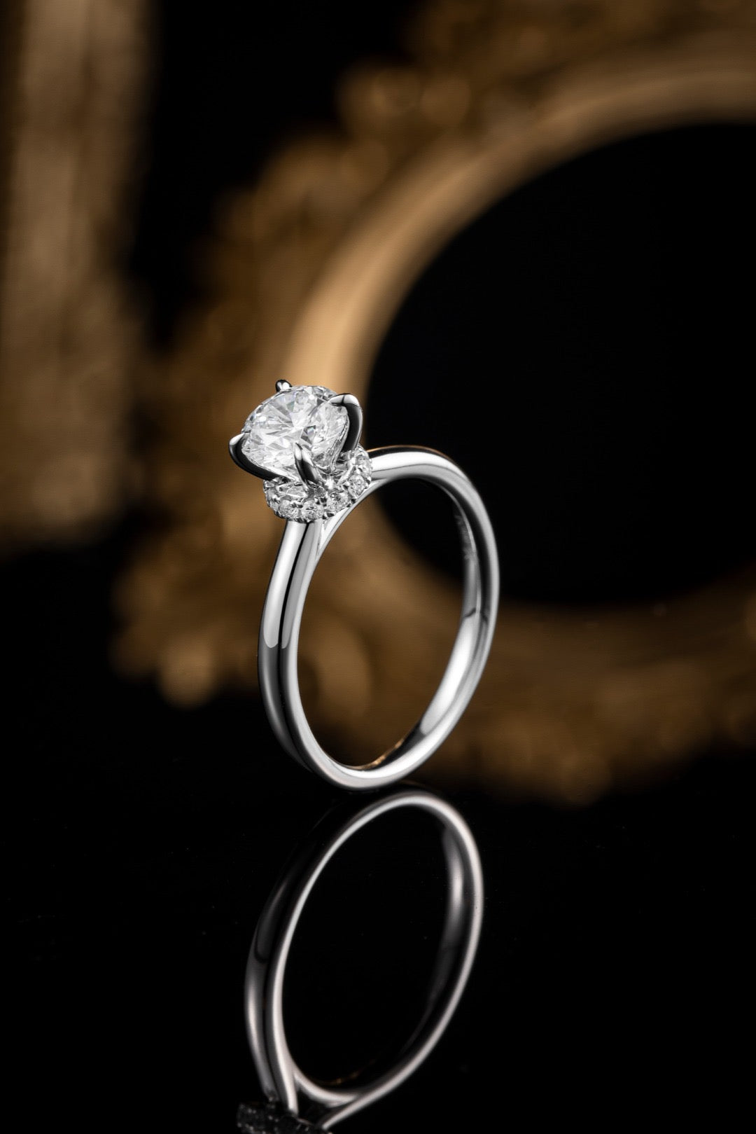 Pt900 Lab Grown Diamond Ring