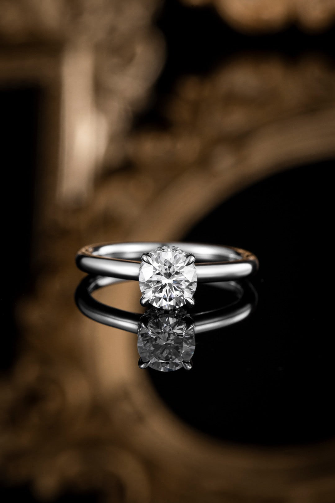 Pt900 Lab Grown Diamond Ring