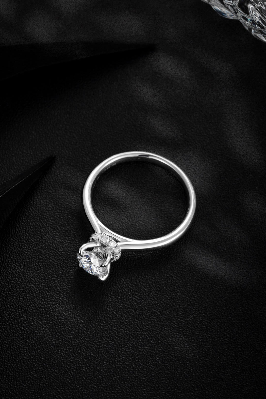Pt900 Lab Grown Diamond Ring