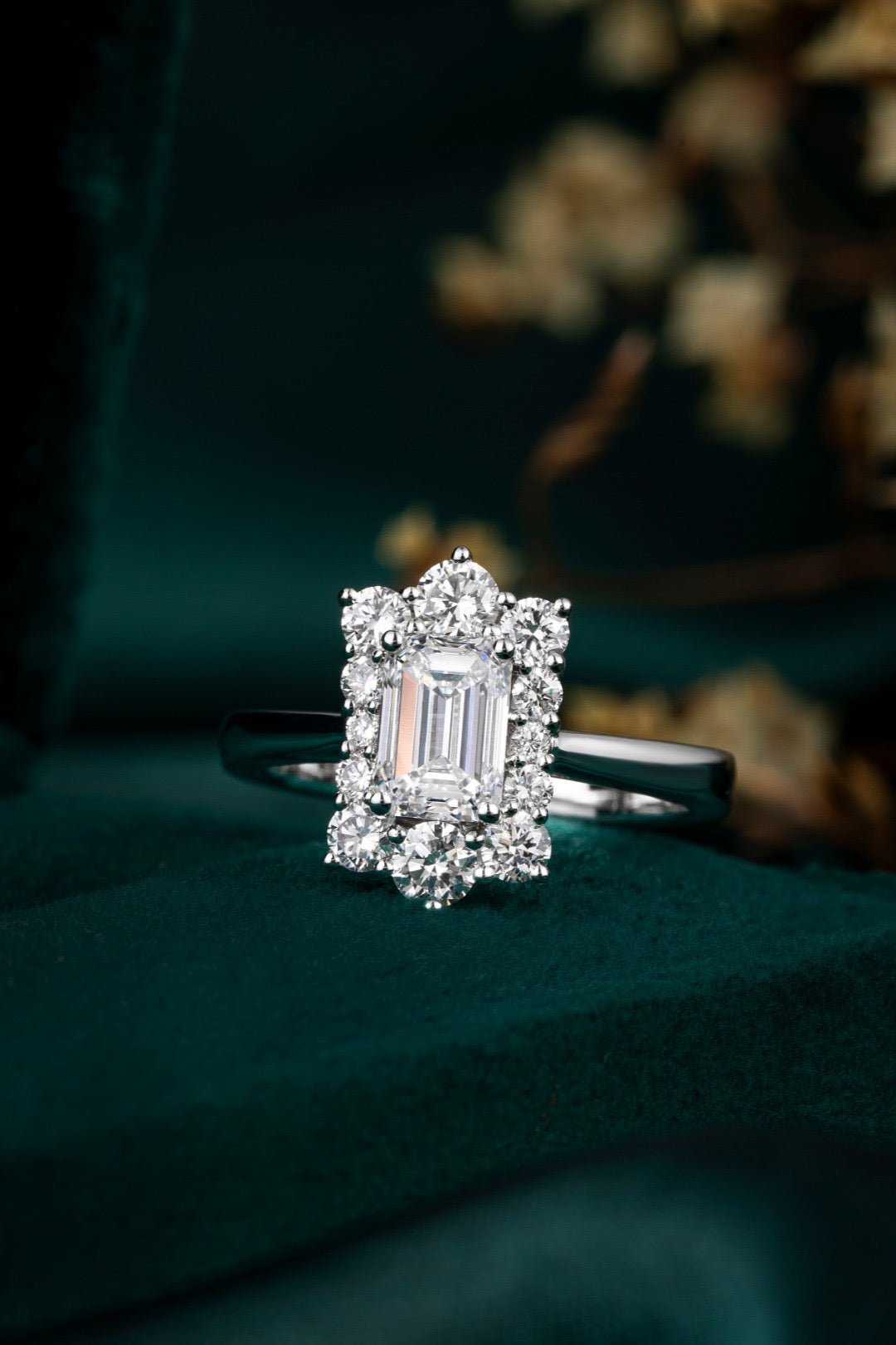 Pt900 Lab Grown Diamond Ring