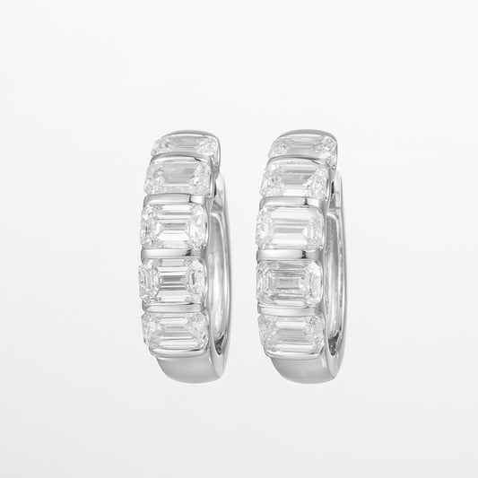 Pt900 Lab Grown Diamond Earrings