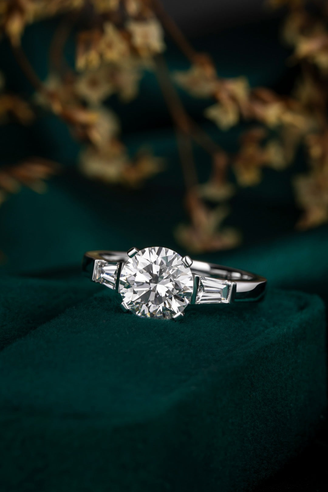 Pt900 Lab Grown Diamond Ring