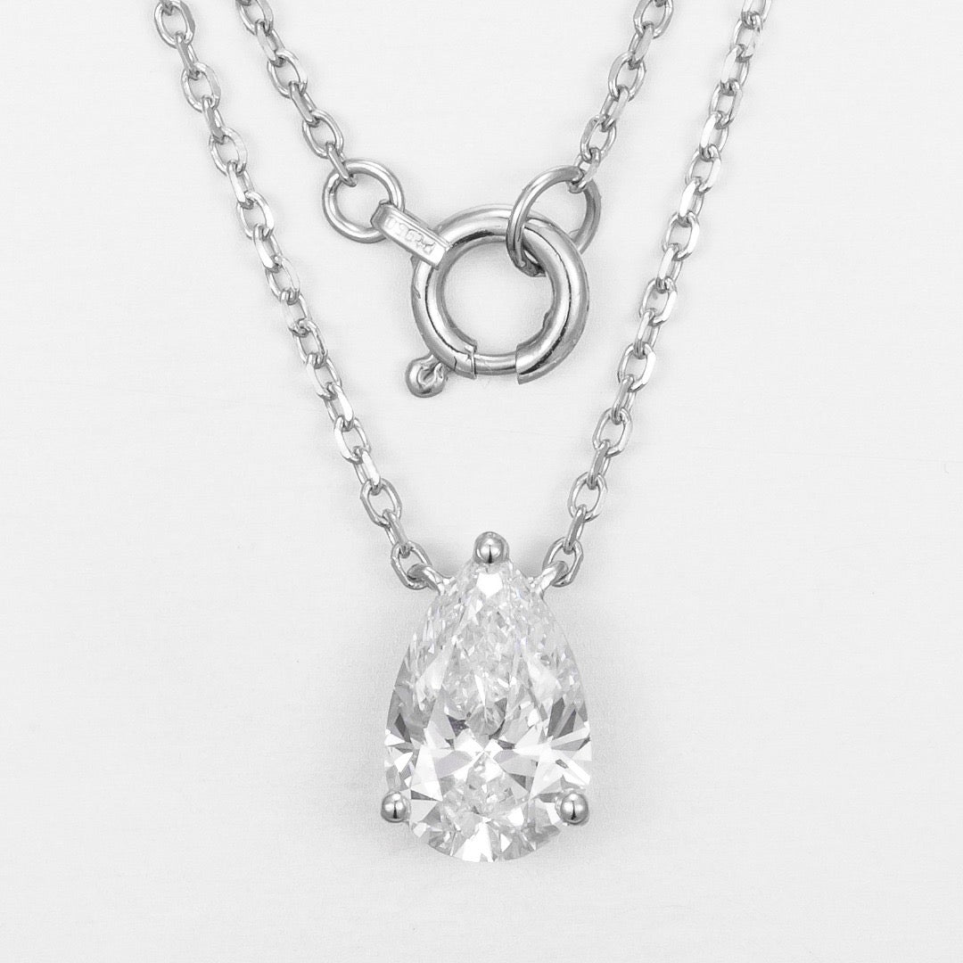 Pt950 Lab Grown Diamond Necklace