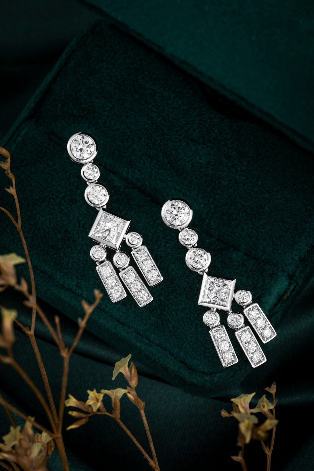 Pt900 Lab Grown Diamond Earrings