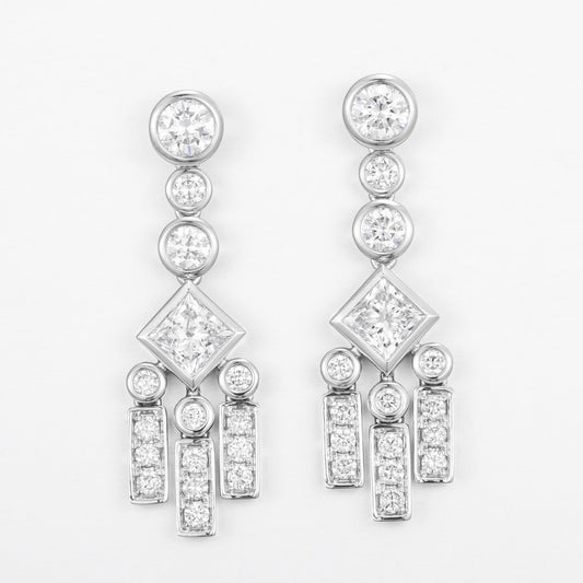 Pt900 Lab Grown Diamond Earrings