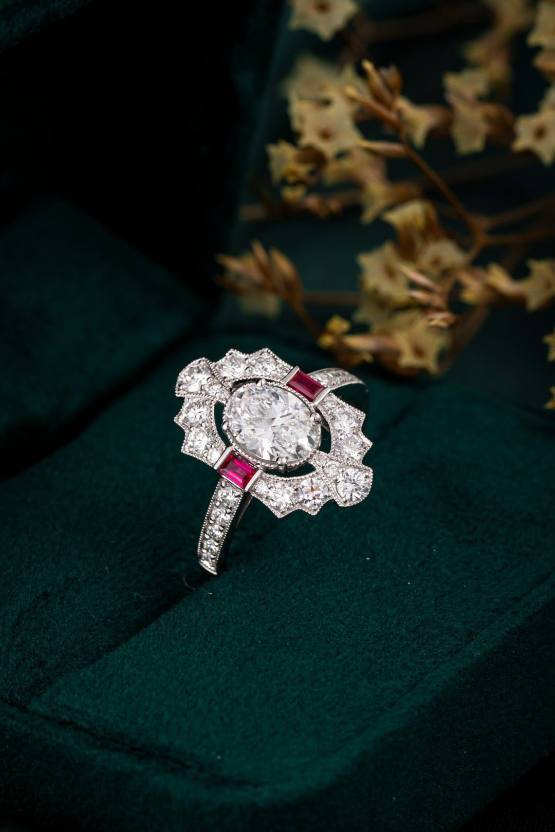 Pt900 Lab Grown Diamond Ring
