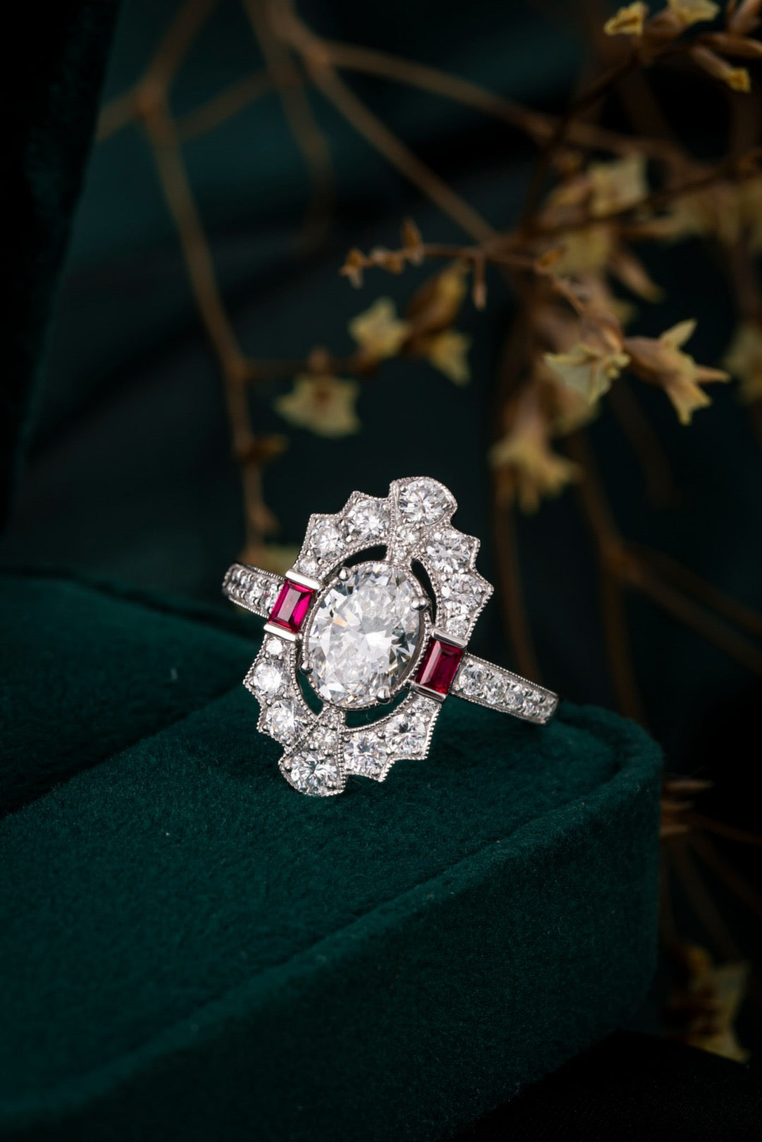 Pt900 Lab Grown Diamond Ring