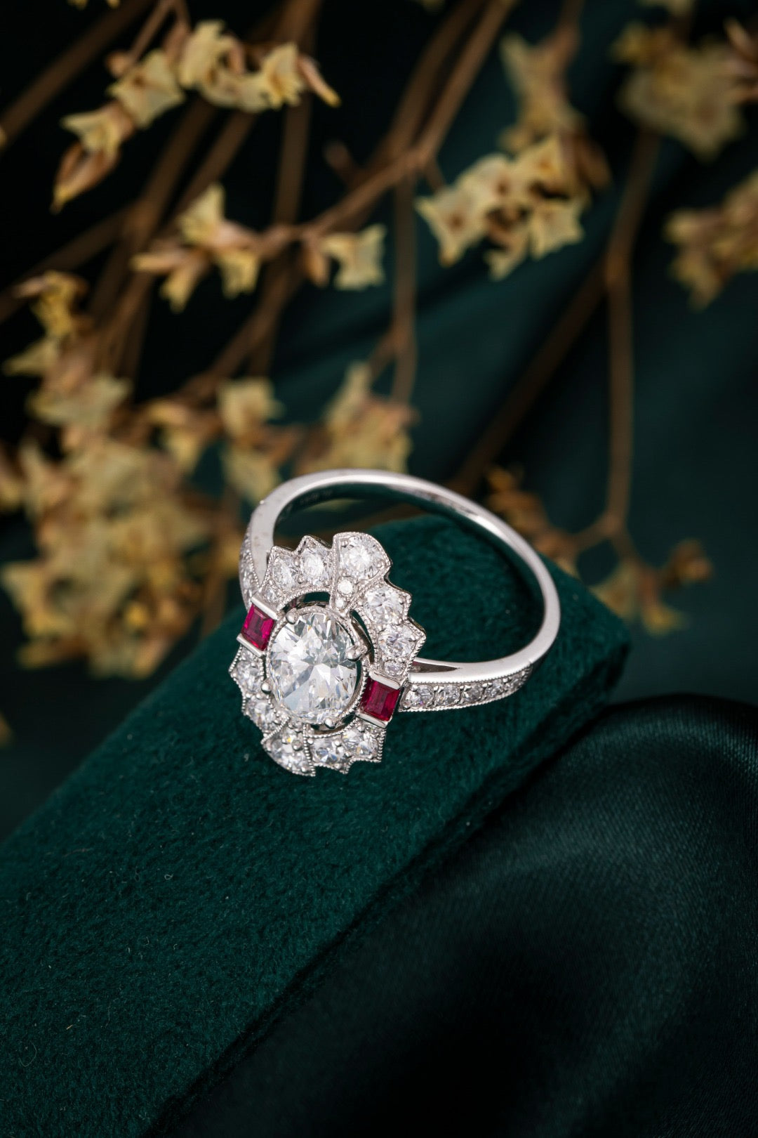 Pt900 Lab Grown Diamond Ring