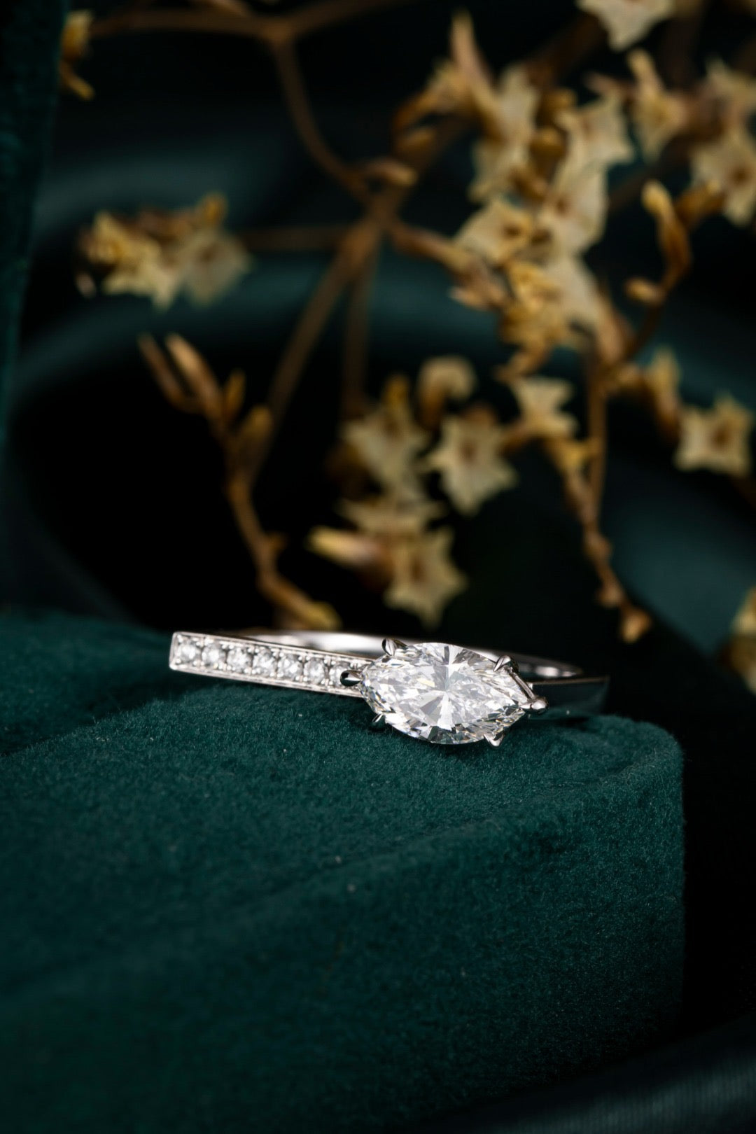 Pt900 Lab Grown Diamond Ring