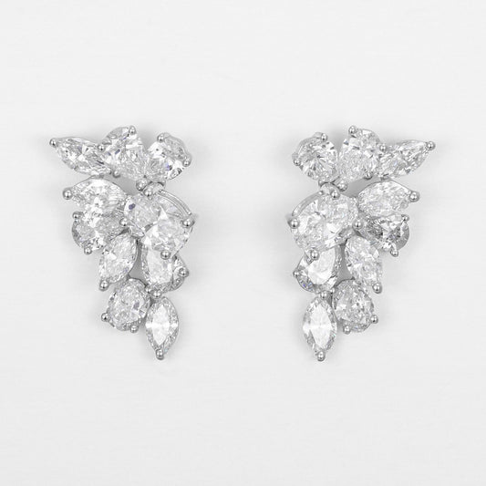 Pt900 Lab Grown Diamond Earrings