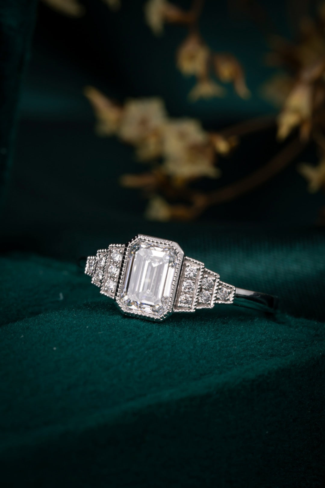 Pt900 Lab Grown Diamond Ring