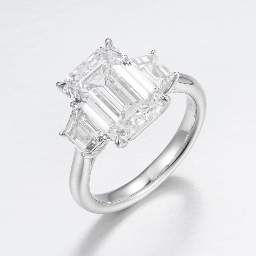 Pt900 Lab Grown Diamond Ring