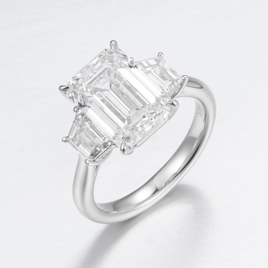 Pt900 Lab Grown Diamond Ring