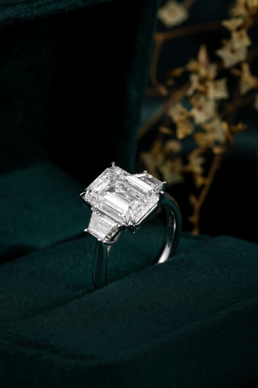 Pt900 Lab Grown Diamond Ring