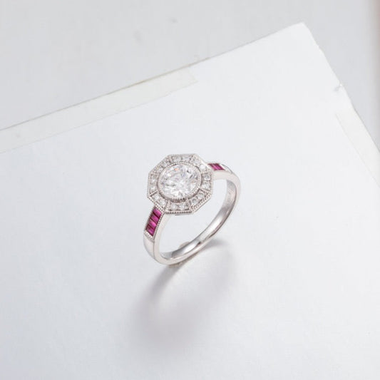 Burton Jewelry - Pt900 Lab Grown Diamond Ring