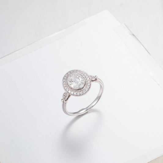 Burton Jewelry - Pt900 Lab Grown Diamond Ring