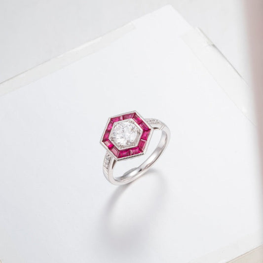 Burton Jewelry - Pt900 Lab Grown Diamond Ring