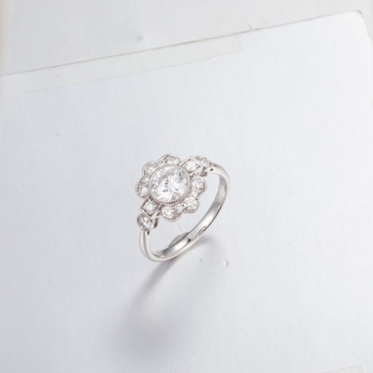Burton Jewelry - Pt900 Lab Grown Diamond Ring