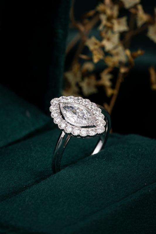 Burton Jewelry - Pt900 Lab Grown Diamond Ring