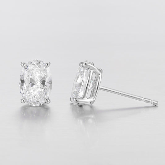 Pt900 Lab Grown Diamond Earrings 1.0CT