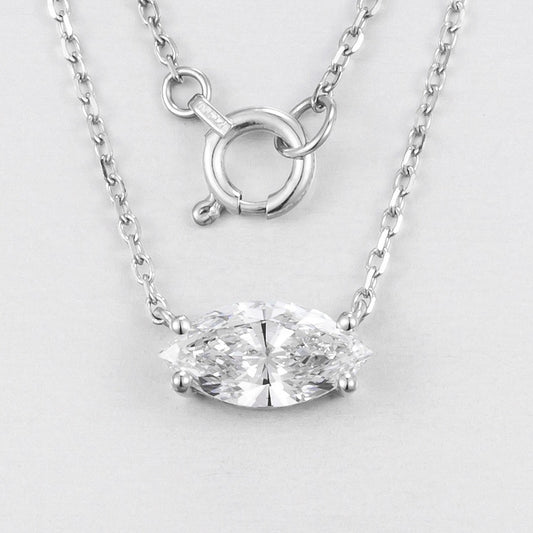 Pt950 Lab Grown Diamond Necklace 16+2cm