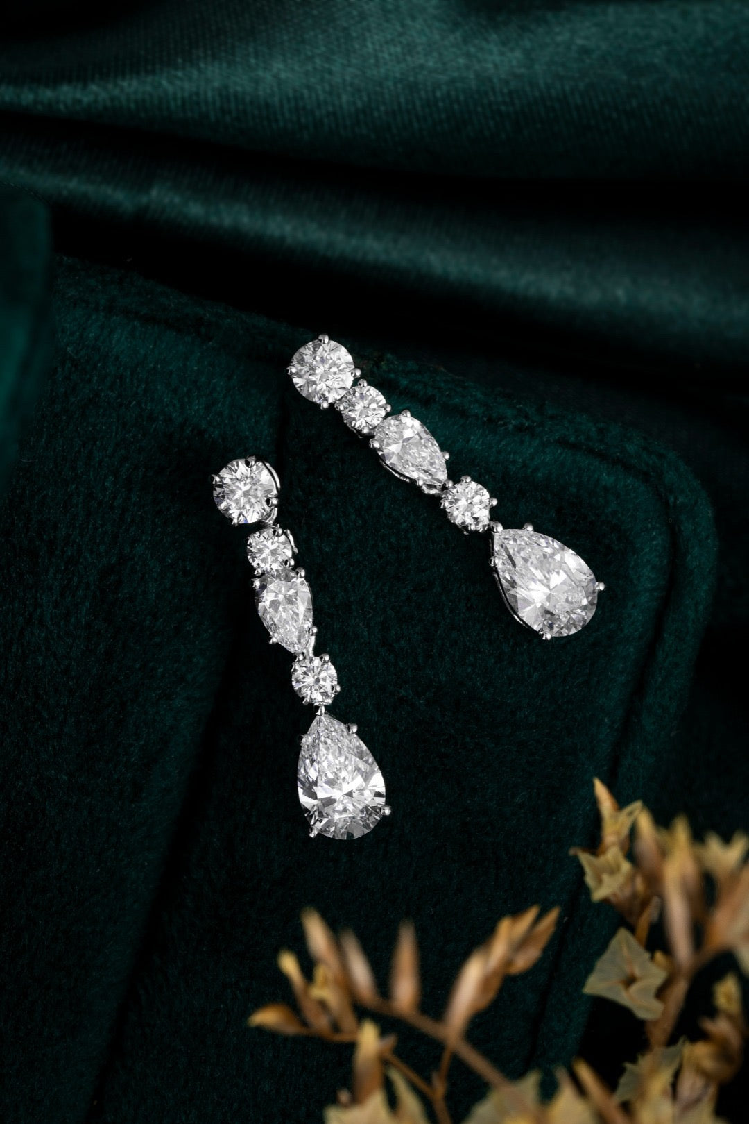 Pt900 Lab Grown Diamond Earrings