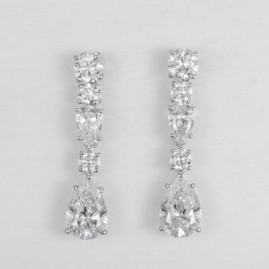Pt900 Lab Grown Diamond Earrings