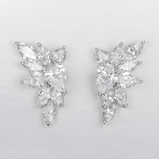 Pt900 Lab Grown Diamond Earrings