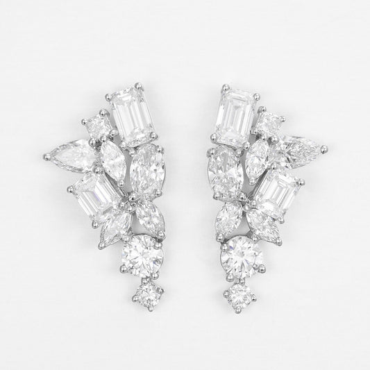 Pt900 Lab Grown Diamond Earrings