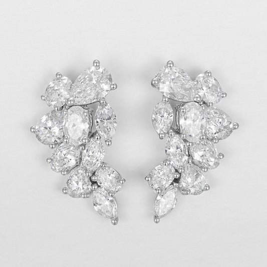 Pt900 Lab Grown Diamond Earrings