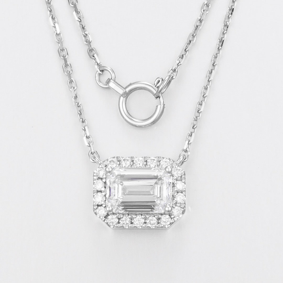 Pt900 Lab Grown Diamond Necklace