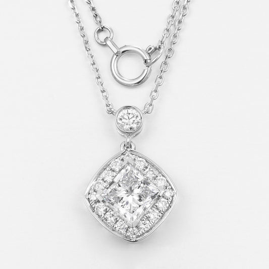 Pt900 Lab Grown Diamond Necklace