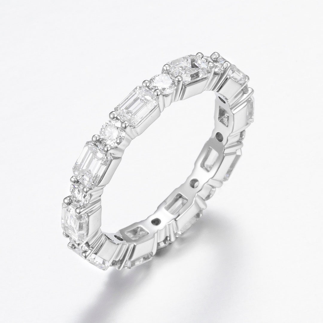 Pt900 Lab Grown Diamond Ring
